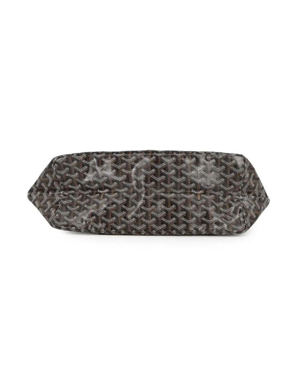 Goyard Tote Saint Louis PM Leather Black Herringbone with Pouch - Picture 3 of 7
